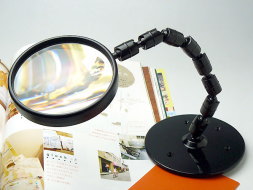 スタンド台ルーペ 読書用ルーペ 拡大鏡 CF-501 日本製 アイプラネット EYE PLANET