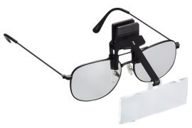 眼鏡用クリップルーペ 跳ね上げ 前掛け EPLH20 日本製 アイプラネット EYE PLANET